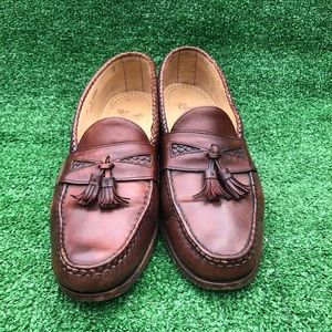 Allen Edmonds Men Size 13A Shoes Red Leather Loafers